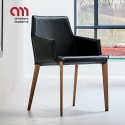 Sally Bontempi in wood with armrests