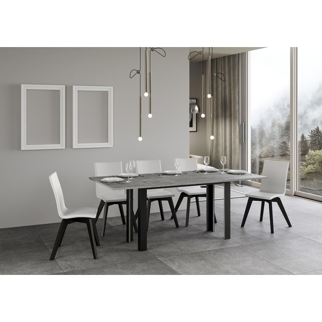 Linea double Itamoby table with anthracite loom