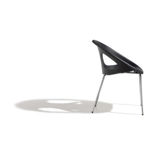 Drop Scab Chair with chromed frame