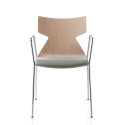 Kimbox Wood Kastel chair with armrests