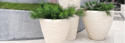 Plastic plant pots
