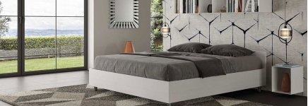 Storage bed without headboard