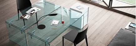 Glass office desks