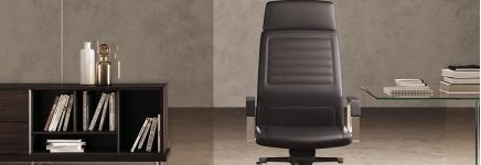 Leather office armchairs