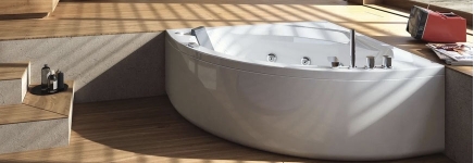 Corner bathtubs