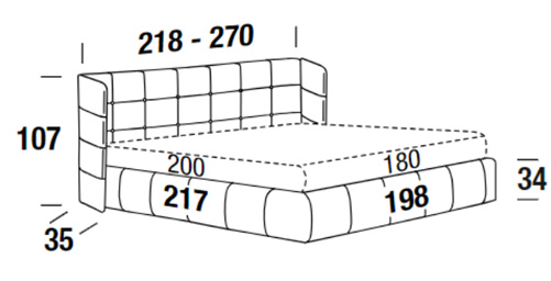 Dimensions of the Foster bed