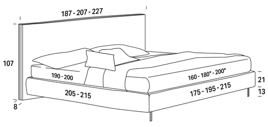 felis murphy double bed dimensions