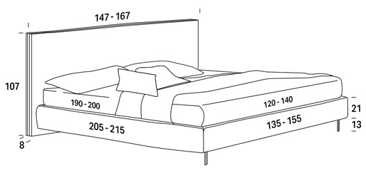 felis murphy queen-size bed dimensions