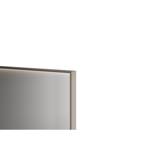 Miroir avec cadre en aluminium et LED Edoné