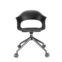Chaise Lady B Scab Design avec roulettes et coque en technopolymère