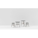 Puccio Billiani Taburete con patas de metal