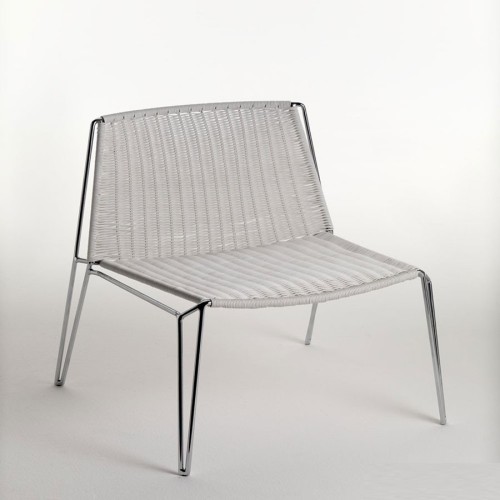 Penelope Casprini Chaise Weave en acier