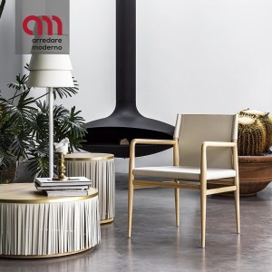 Ledermann Enrico Pellizzoni Chaise avec accoudoirs