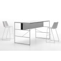 Aiku MDF Italia Tabouret pieds en métal