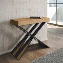 Diago Itamoby Table console extensible cadre blanc