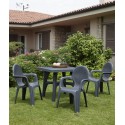 Intrecciata Scab Chaise avec accoudoirs
