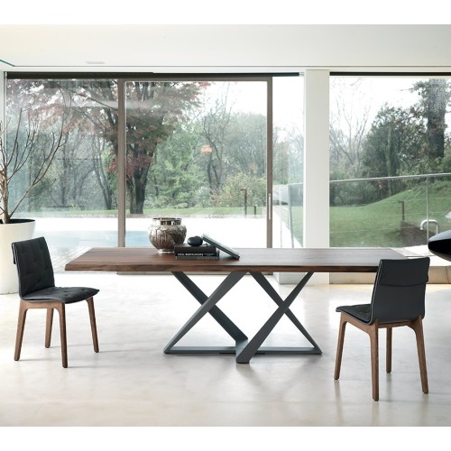 Alfa Bontempi Chaise en bois avec coussin