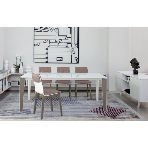 Alfa Bontempi Chaise en bois avec coussin