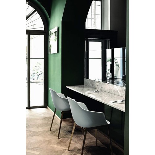 Mood Bontempi Casa Chaise en acier avec accoudoirs