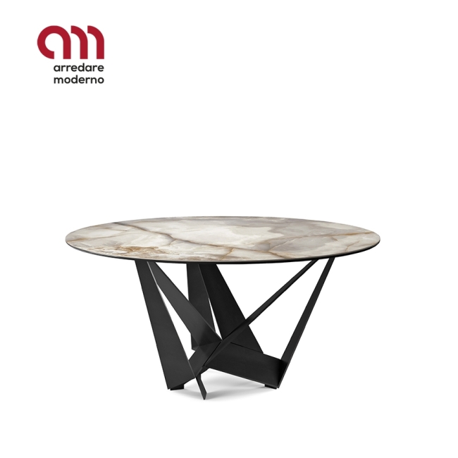 Table Skorpio Keramik Round Cattelan Italia