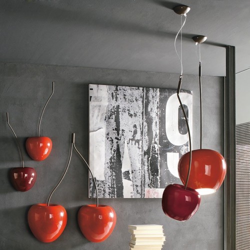 Lampe Sculpturale à Suspension Cherry Adriani e Rossi