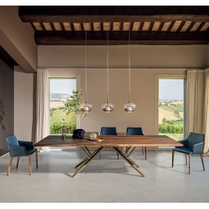 table-bridge-bontempi-rectangulaire-fixe