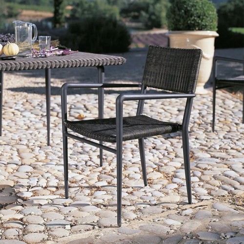 Chaise avec accoudoirs Experience empilable Unopiù