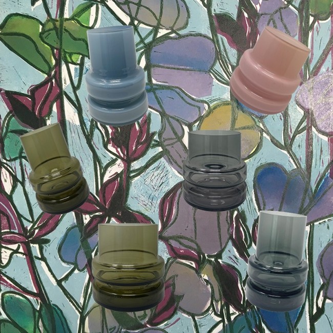 Vases en verre Herm Adriani e Rossi