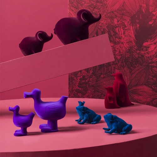 Sculpture décorative Prince et Queen Velvet en céramique Adriani e Rossi