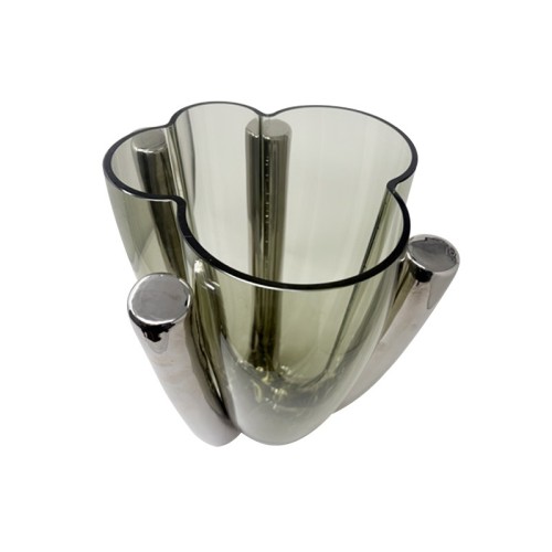 Vase-sculpture en verre Saphir Adriani e Rossi