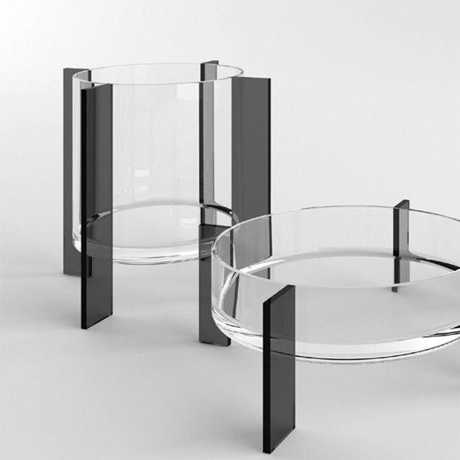 Vase cylindrique Fly Round Adriani e Rossi