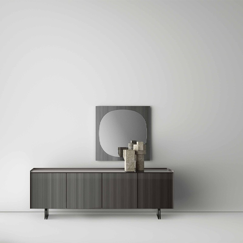 Buffet Aterea Tonelli Design avec portes en verre miroir