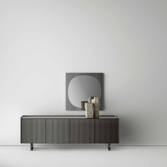 Buffet Aterea Tonelli Design avec portes en verre miroir