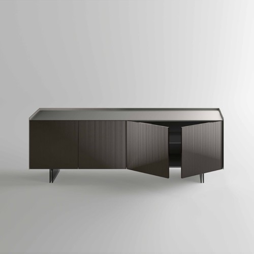 Buffet Aterea Tonelli Design avec portes en verre miroir