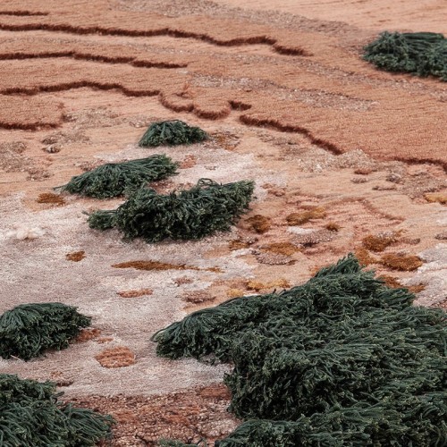 Tapis rond Caramel Mohebban collection Tactile