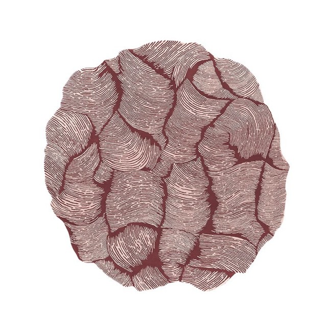 Tappeto Mohebban Oceano Round cinnamon