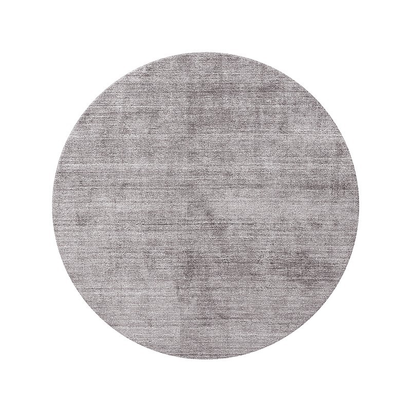 Tapis Mohebban Pure Round Silver en soie de bambou