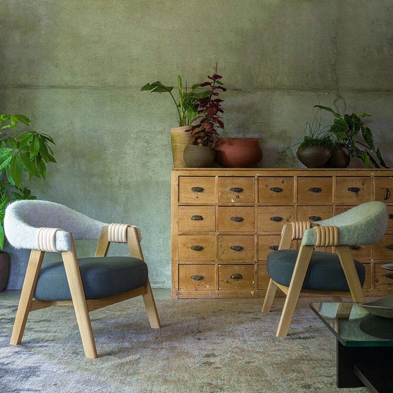 Fauteuil avec accoudoirs Mathilda Moroso - Prix en ligne