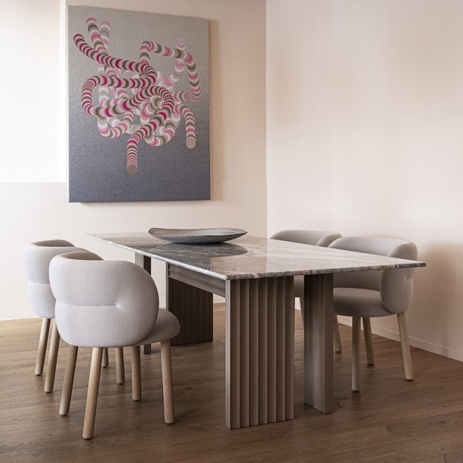 Table rectangulaire Vertical Rows Moroso - Prix en Ligne