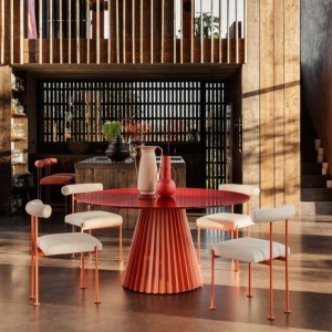 Table ronde Plissé Midj – Prix avantageux en ligne