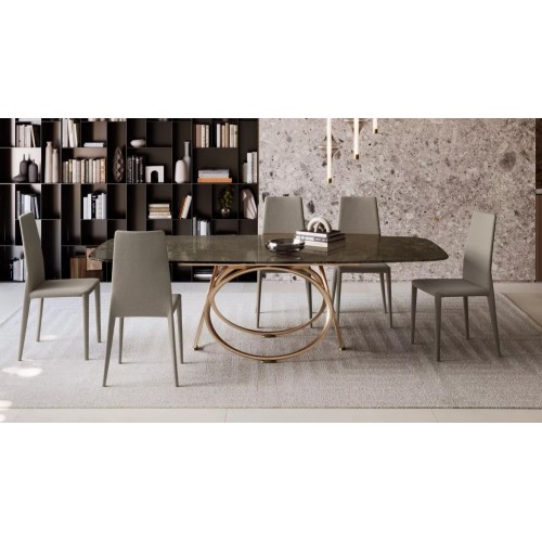 Chaise rembourrée Bontempi Margharet - Arredare Moderno