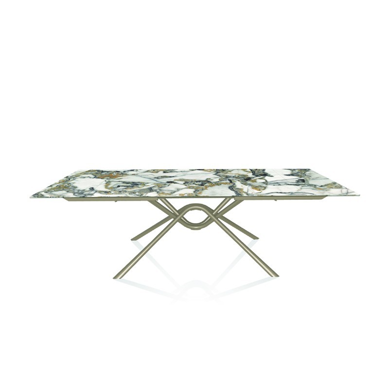 Table extensible Bontempi Hunter rectangulaire - Arredare Moderno