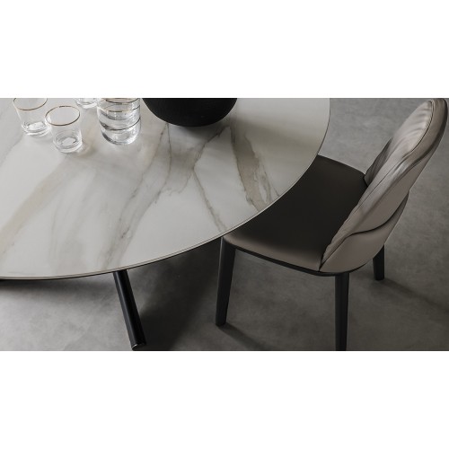 Table salle a manger Planer Round Keramik Cattelan Italia