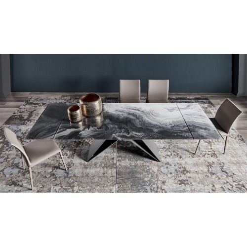 Table extensible Premier Crystalart Drive Cattelan Italia