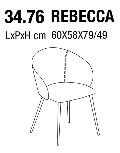 rebecca-Sedia-Bontempi-dimensioni