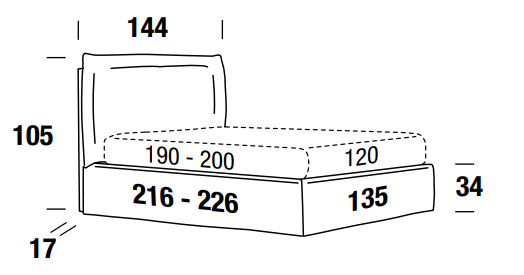 Lit Felis Henry une place et demie