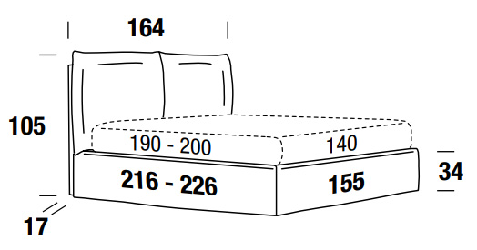 Lit Felis Henry une place et demie