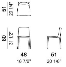 Dimensions-chaise-Emily-Arketipo