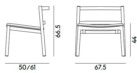 Dimensiones del sillón Load Billiani