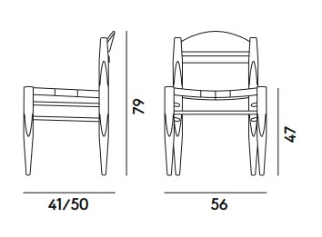 Vincent V.G. Billiani Chair dimensions